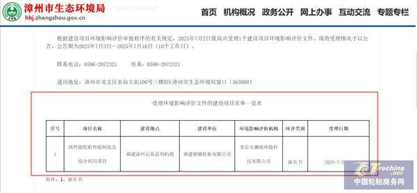 15亿元轮胎新项目，公示